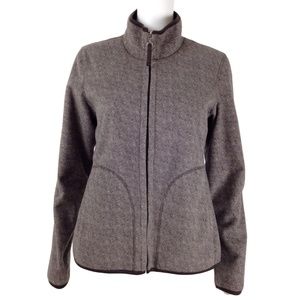 Coldwater Creek Herringbone Fleece Jacket